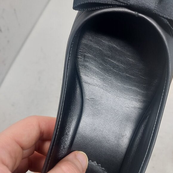 Christian Louboutin Black Mamaflirt Leather Ballerina Pump - Picture 9 of 11